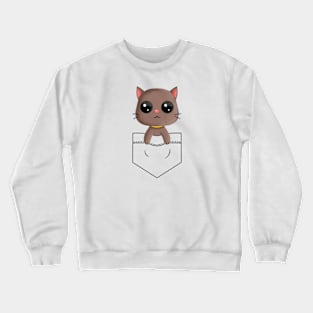 Cat in pocket Crewneck Sweatshirt